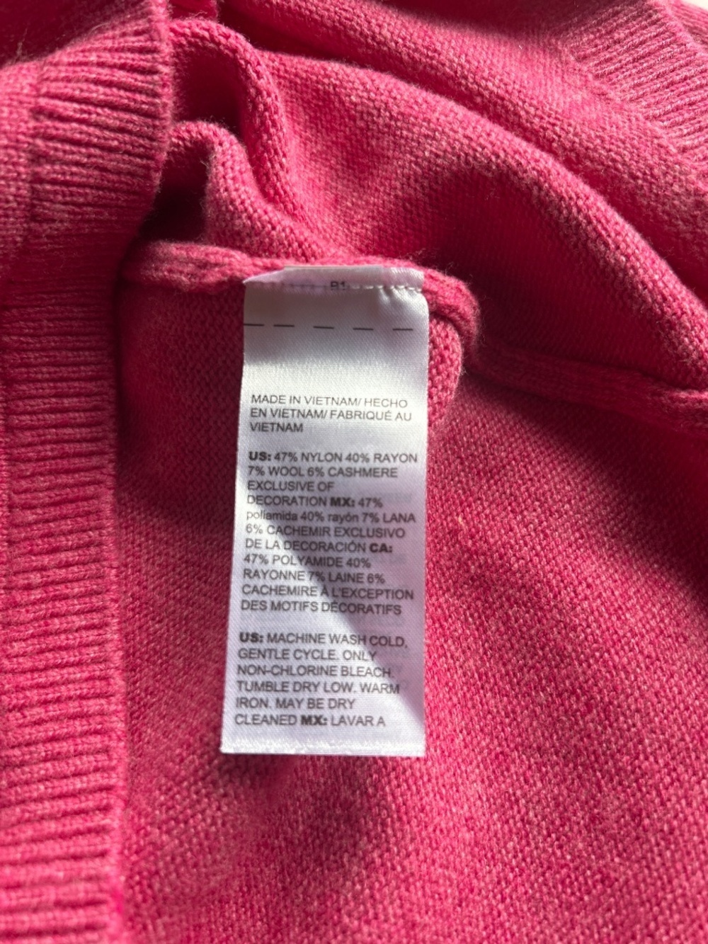 Chico’s Peace Love Chic CrewNeck Sweater Cashmere Wool Blend, EUC, SIZE 1 (M) - Picture 4 of 4